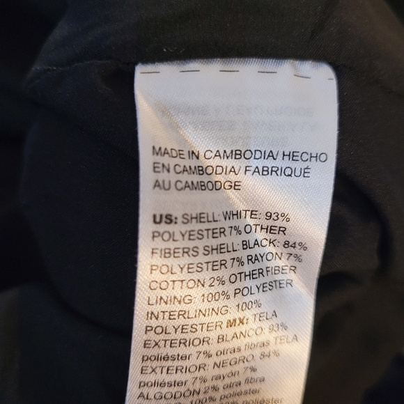 Chico's 4 tweed colorblock full zip jacket XXL 20 blazer classic - Picture 6 of 6